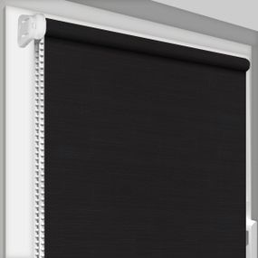Рулонная штора Rolets Лён 1-2136-1150 115x170 см открытого типа Черная