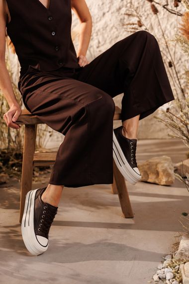 Кеди жіночі 591721 Коричневі 36 37 38 39 40 | Зображення 9