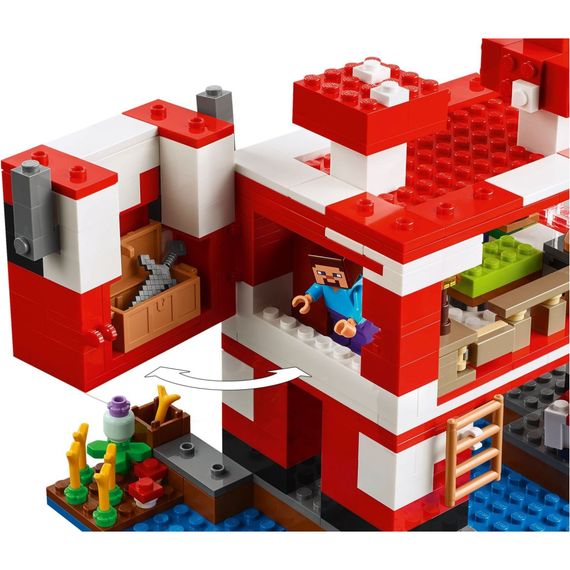 Конструктор LEGO Minecraft Грибний будинок (21270) | Зображення 3