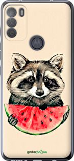 Чохол на Motorola G50 Єнотик з кавуном "4605u-2354-2448"