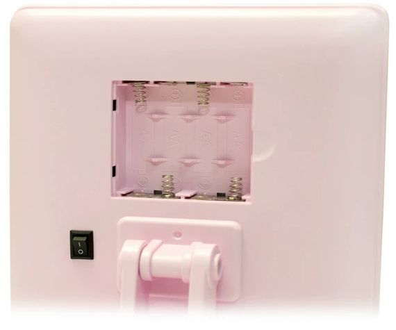 Дзеркало косметичне з LED підсвічуванням прямокутне SUNROZ HH083 360° Рожевий (HH083_315) | Зображення 4