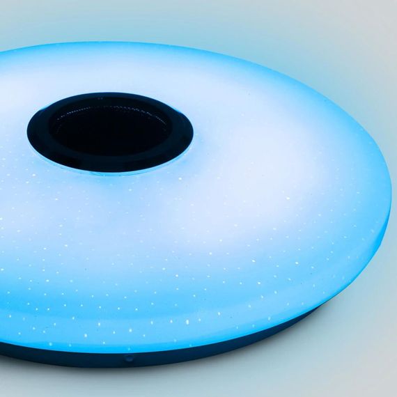 Стельовий RGB світильник (38см) з Bluetooth колонкою та пультом, 60W / Світлодіодна люстра | Зображення 5
