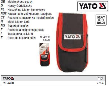 Сумка поясная карман для мобильного YATO YT-7420 | Зображення 1
