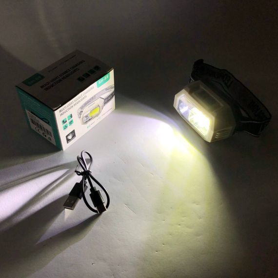 Ліхтарик діодний налобний SH-S9-XPE+COB+3SMD(red), Налобний ліхтар зі зручним ремінцем для голови GK-52 | Зображення 6