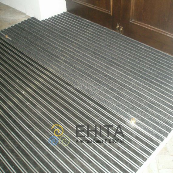 Придверная алюминиевая решетка Оптима Щетка 2м. | Зображення 1