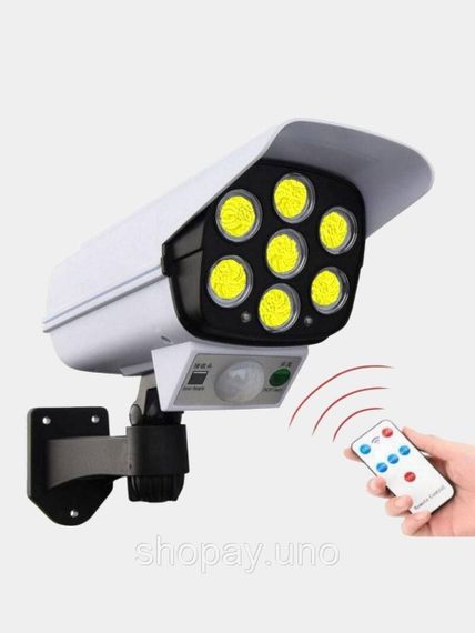 Уличный фонарь в виде камеры Solar Light BL JLP 2178 Прожектор – светильник с датчиком движения на солнечной батарее + Муляж | Зображення 1