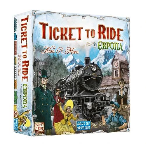 Настільна гра Ticket To Ride. Європа (Квиток на потяг) (українською)