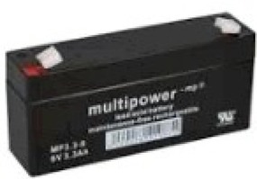 Акумулятор 6V 3.3A  SLA (125*33*60)