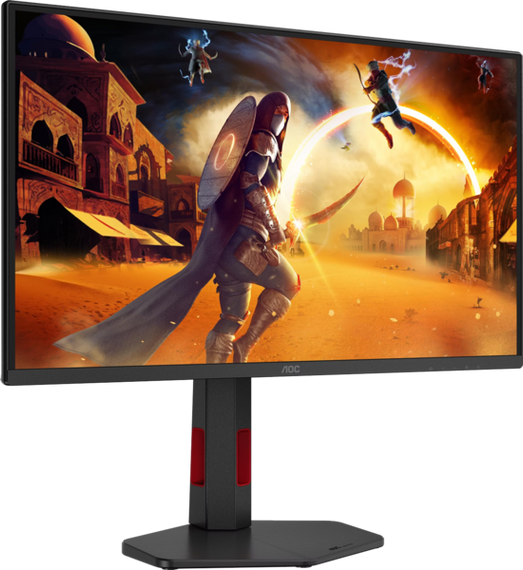 Монiтор 24.5" AOC Q25G4SR Black/Red | Зображення 2
