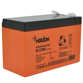 MERLION GL1270F2 7A•г 12В Свинцево-кислотна акумуляторна батарея