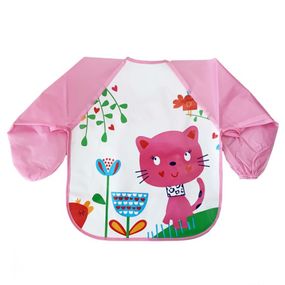 Слинявчик із рукавами "Кошеня" MGZ-0610-7 клейончастий, на зав'язках