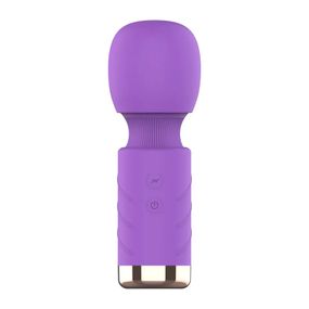 Мини вибро-массажер фиолетового цвета (USB)