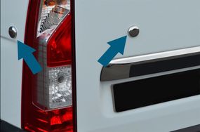 Заглушки (4 шт, нерж) OmsaLine - Итальянская нержавейка для Nissan NV400 2010-2024 гг