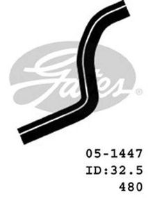 Патрубок радіатора DAEWOO LANOS 1.5-1.6, нижній (96350692) (Gates) GATES 051447