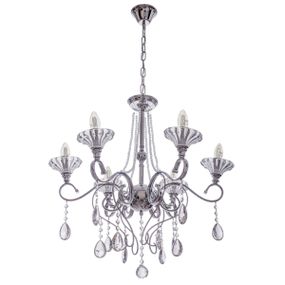 Люстра свеча подвесная хрустальная E14 (BCL-722S/6)