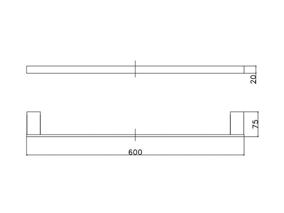 Тримач рушників ASIGNATURA Unique чорний (85608802) | Зображення 1