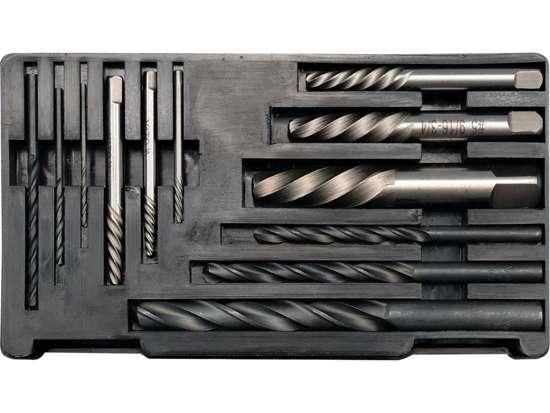 Набор съемники экстракторы сломанных болтов M3-M24 12 штук YATO YT-0591