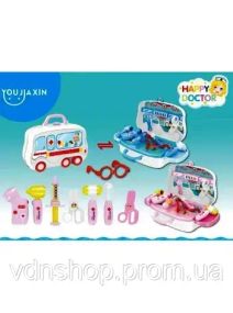 Игровой набор Доктор HAPPY DOCTOR (Синий) Чемоданчик на колёсах