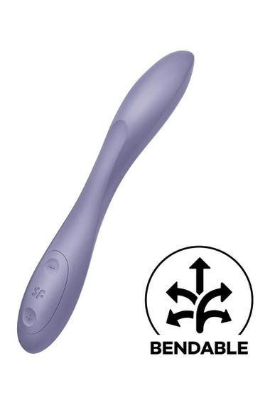 Універсальний вібратор Satisfyer G-Spot Flex 2, гнучкий стовбур із фіксацією положення Sex Aura