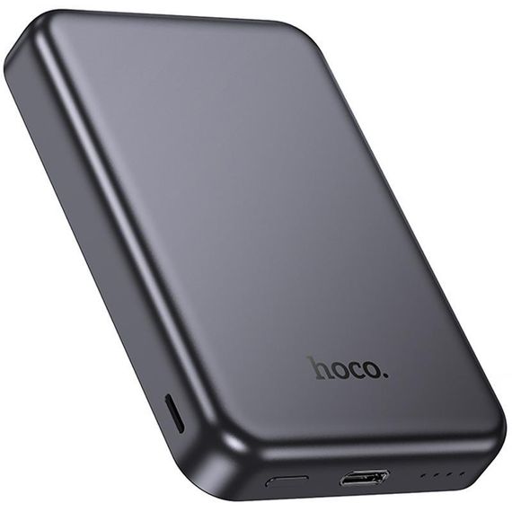 Портативное ЗУ Power Bank Hoco J160 Original с БЗУ 5000 mAh Metal gray | Зображення 4