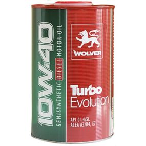 Моторное масло Wolver Turbo Evolution 10W-40 1л (4260360944413)
