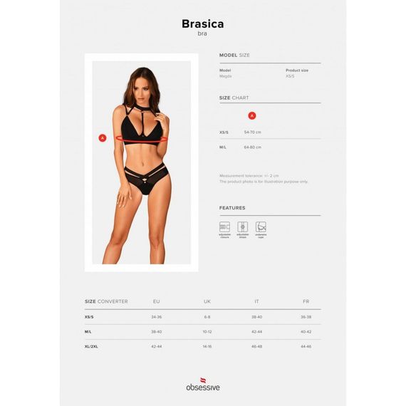 Бюстгальтер Obsessive Brasica XS/S | Зображення 6