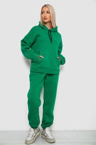 Спортивный костюм женский на флисе, цвет зеленый, 238R5726