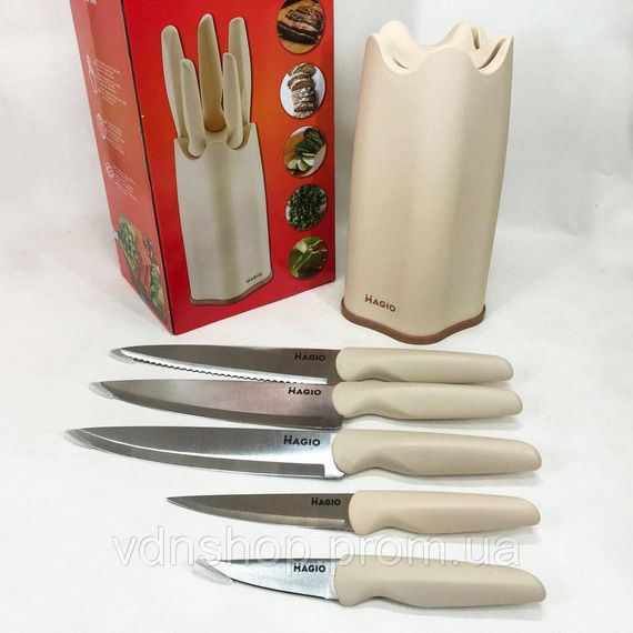 Универсальный набор ножей, Ножи кухонные из нержавеющей стали, Красивые кухонные ножи ID-40 | Зображення 7