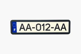 Рамка номерного знака металева (чорний матовий) 12 Atelie 9516231