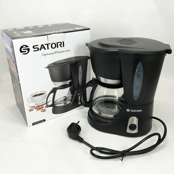 Кофеварка капельная Satori SCM-600-PBL, 650 Вт, Маленькая кофемашина для дома, Маленькая кофемашина | Зображення 6