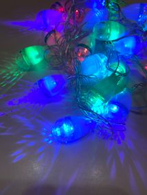 Гірлянда нитка домашня 20 LED 3,5м нитка RGB
