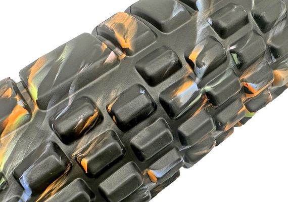 Масажний ролик EasyFit Grid Roller 33 см v.1.1 Multi Чорний (EF-2021-BK) | Зображення 2
