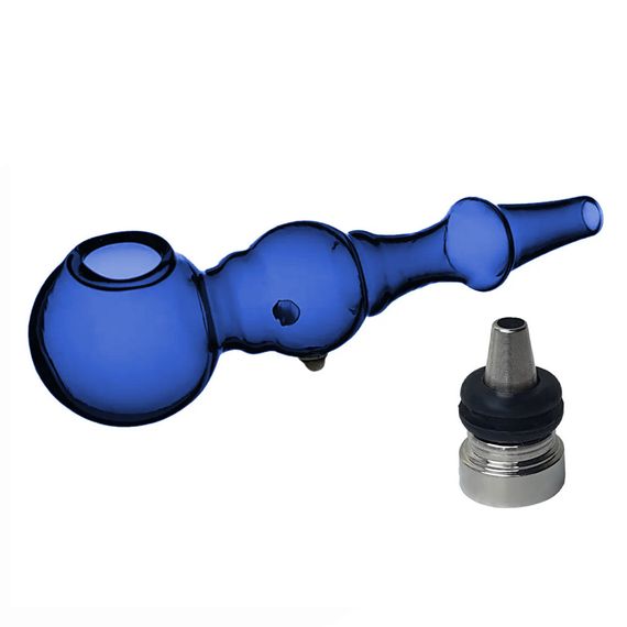 Скляна Трубка Універсальна "Pipe Large Hole Blue" | Зображення 1