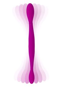 Вибратор двойной нереалистичный TOY JOY Infinity фиолетовый, 37 х 3.5 см sexstyle