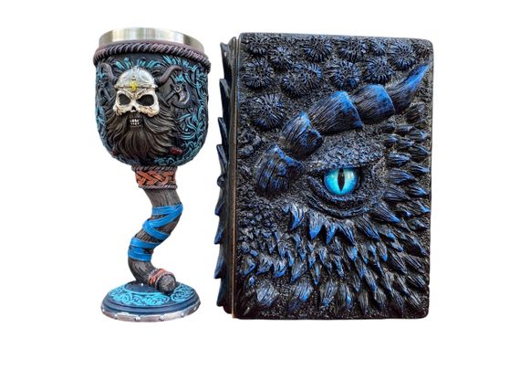 Подарунковий набір Келих 3D Молот Тора Вікінг і Блокнот 3D «Книга тіней і Глубін»