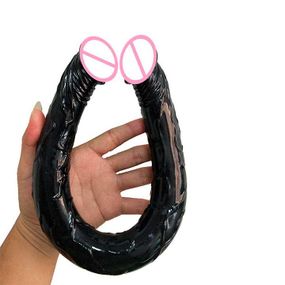 Двосторонній фалоімітатор "Double Dong" чорний