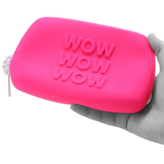 Кейс сумочка для зберігання іграшок Happy Rabbit WOW Small Silicone Zip Storage Sex Aura | Зображення 2