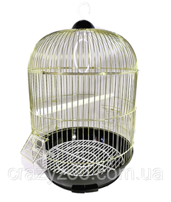Клітка для птахів ZK 309 Gold чорна 33х53 см