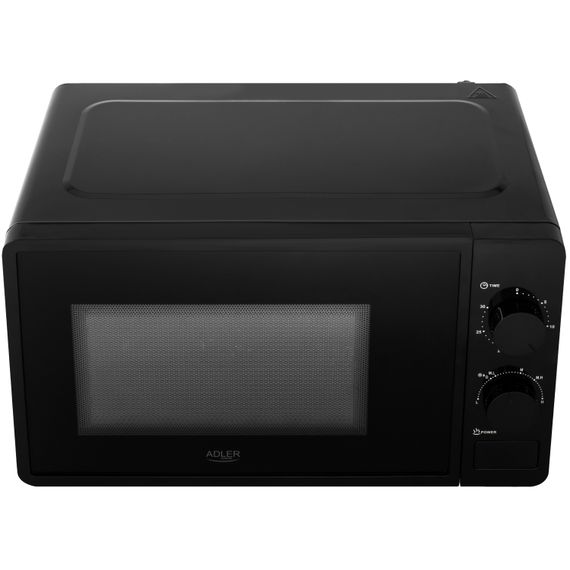Мікрохвильова піч Adler AD 6206 20л/ 700Вт/ мех.керув./ відкр.кнопкою/ чорна | Зображення 1