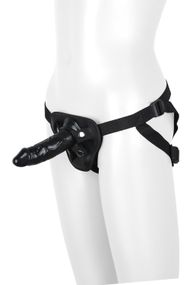 Страпон жіночий BLAZE HARNESS WITH DILDO, Черный