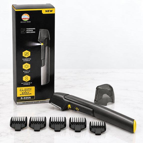 Тример Body Groomer S-035A / Тример для бороди та вусів / Чоловічий тример MicroTouch Titanium Trim | Зображення 3