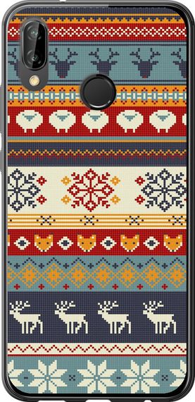 Чехол на Huawei P20 Lite Рождественский орнамент "3303u-1410-17620"
