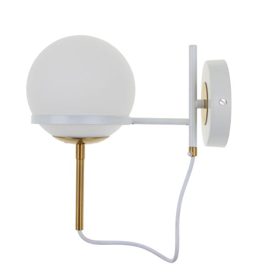 Бра настенное накладное шар минимализм BR-01 469W/1 E14 AC+WT | Зображення 4