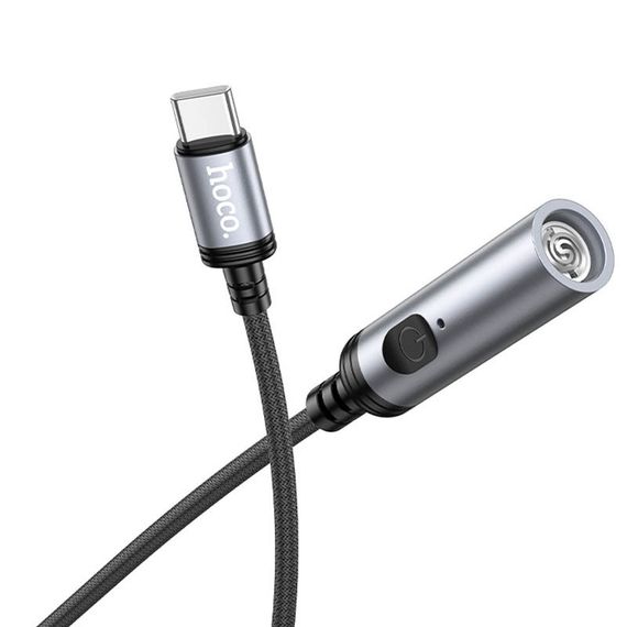 Портативний прикурювач запальничка Hoco UA30 Type-C Black | Зображення 2