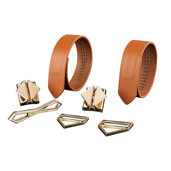 Наручники LOCKINK Wristcuffs/Anklecuffs Brown Set | Зображення 2