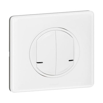 Celiane with NETATMO. Умный беспроводной выключатель 2-клавишный. Белый (067724) | Зображення 2