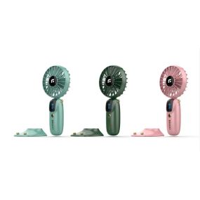 Портативний міні вентилятор Mini fan AND892 з підставкою для телефону та дисплеєм