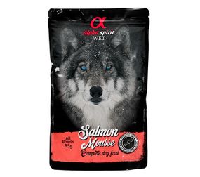 Вологий корм із лососем для собак Alpha Spirit Salmon Mousse, 85 гр