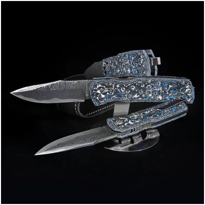 Нож Maserin Power, Magnacut, fat carbon arctic blue (502/BM) | Зображення 4