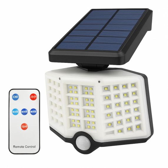 Прожектор LED настенный YT-66 сенсорный уличный с солнечной панелью и пультом